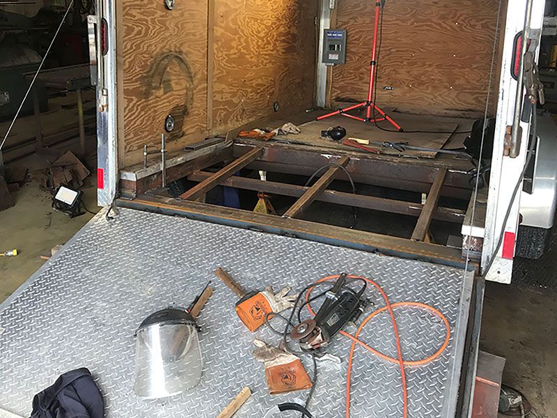 Repaired Steel Frame